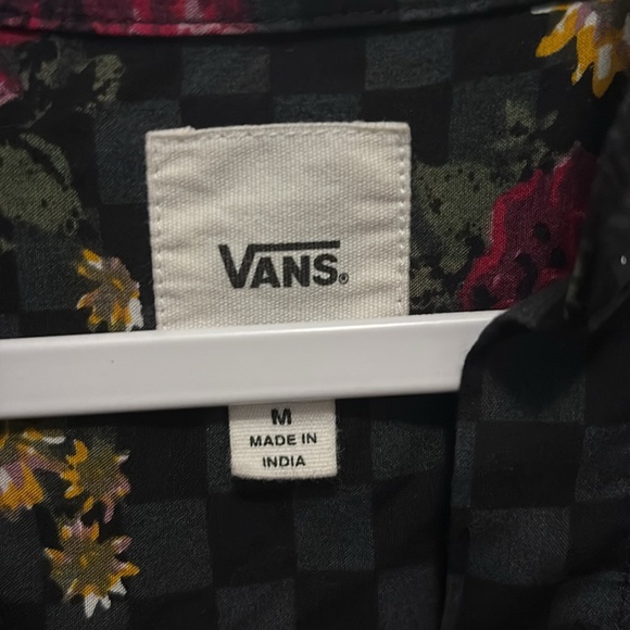 VANS Women’s floral button down blouse size: M - Picture 2 of 6